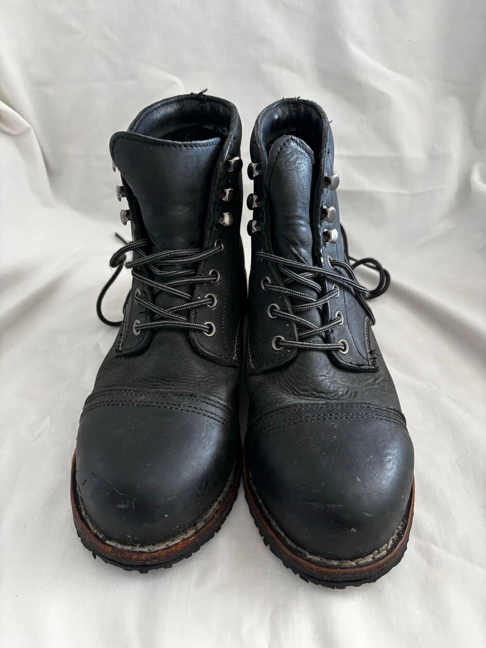 Size 6 Men / Size 7.5 Women - SFC PRO 8283H Black Work Boots Cap-Toe Steel Toed